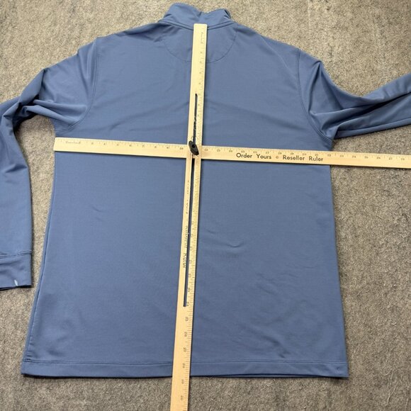 Vineyard Vines Performance 1/4 Zip Pullover Men M Blue 44" x 29" Long Sleeve - Picture 12 of 16